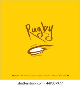 Sport poster / Hand drawn sports illustration - vector