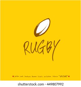 Sport poster / Hand drawn sports illustration - vector