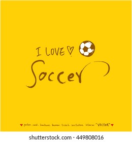 Sport poster / Hand drawn sports illustration - vector