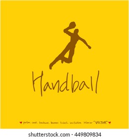 Sport poster / Hand drawn sports illustration - vector