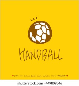 Sport poster / Hand drawn sports illustration - vector