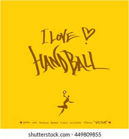 Sport poster / Hand drawn sports illustration - vector