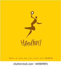 Sport poster / Hand drawn sports illustration - vector