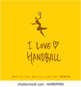 Sport poster / Hand drawn sports illustration - vector