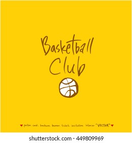 Sport poster / Hand drawn sports illustration - vector