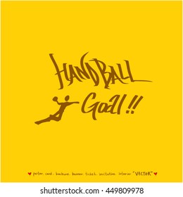 Sport poster / Hand drawn sports illustration - vector