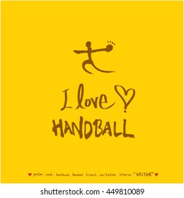 Sport poster / Hand drawn sports illustration - vector