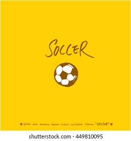 Sport poster / Hand drawn sports illustration - vector
