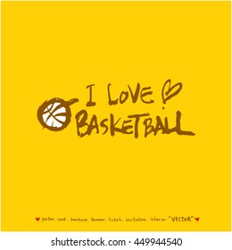 Sport poster / Hand drawn sports illustration - vector