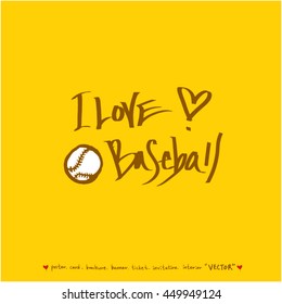 Sport poster / Hand drawn sports illustration - vector