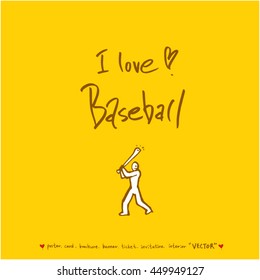 Sport poster / Hand drawn sports illustration - vector