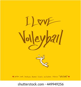 Sport poster / Hand drawn sports illustration - vector