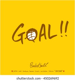 Sport poster / Hand drawn sports illustration - vector
