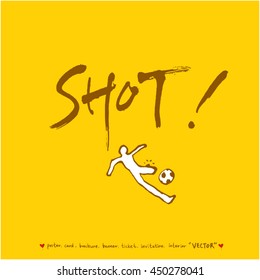 Sport poster / Hand drawn sports illustration - vector
