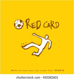 Sport poster / Hand drawn sports illustration - vector