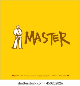Sport poster / Hand drawn sports illustration - vector