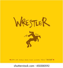 Sport poster / Hand drawn sports illustration - vector