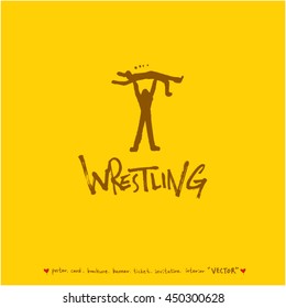 Sport poster / Hand drawn sports illustration - vector