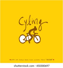 Sport poster / Hand drawn sports illustration - vector