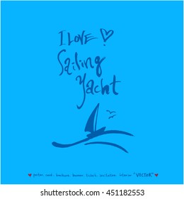 Sport poster illustration / Hand drawn sports illustration - vector