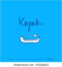 Sport poster illustration / Hand drawn sports illustration - vector