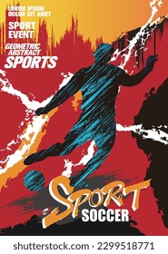 Diseño de la serie de afiches deportivos con estilo cómico.