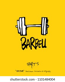 Sport poster / Sketchy leisure illustration - vector