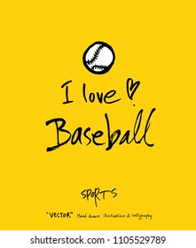 Sport poster / Sketchy leisure illustration - vector