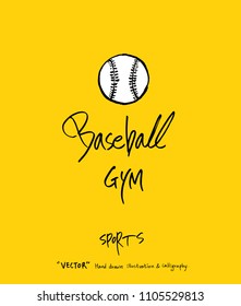 Sport poster / Sketchy leisure illustration - vector