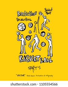 Sport poster / Sketchy leisure illustration - vector