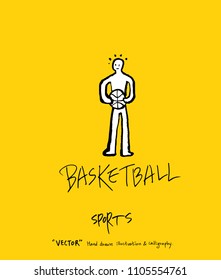 Sport poster / Sketchy leisure illustration - vector