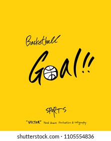 Sport poster / Sketchy leisure illustration - vector