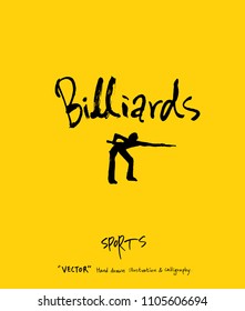 Sport poster / Sketchy leisure illustration - vector