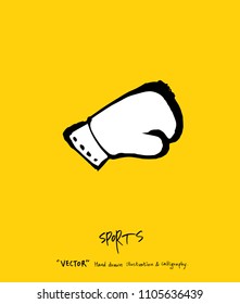 Sport poster / Sketchy leisure illustration - vector
