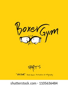 Sport poster / Sketchy leisure illustration - vector