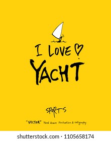 Sport poster / Sketchy leisure illustration - vector