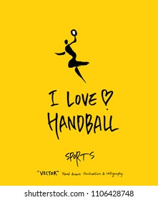 Sport poster / Sketchy leisure illustration - vector