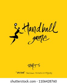 Sport poster / Sketchy leisure illustration - vector