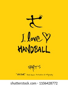 Sport poster / Sketchy leisure illustration - vector