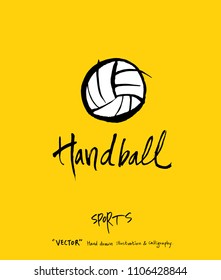 Sport poster / Sketchy leisure illustration - vector