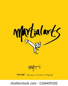 Sport poster / Sketchy leisure illustration - vector