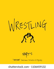 Sport poster / Sketchy leisure illustration - vector