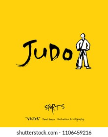 Sport poster / Sketchy leisure illustration - vector