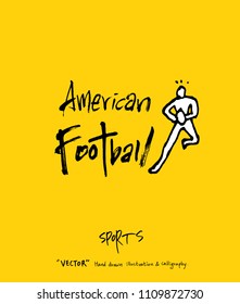 Sport poster / Sketchy leisure illustration - vector