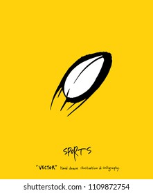 Sport poster / Sketchy leisure illustration - vector