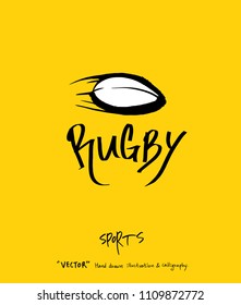Sport poster / Sketchy leisure illustration - vector