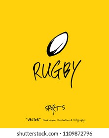 Sport poster / Sketchy leisure illustration - vector