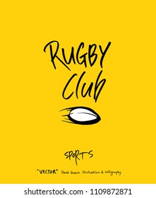 Sport poster / Sketchy leisure illustration - vector