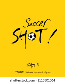 Sport poster / Sketchy leisure illustration - vector