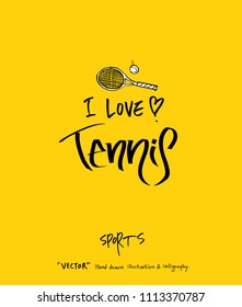 Sport poster / Sketchy leisure illustration - vector